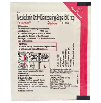 Quicobal Orally Disintegrating Strip