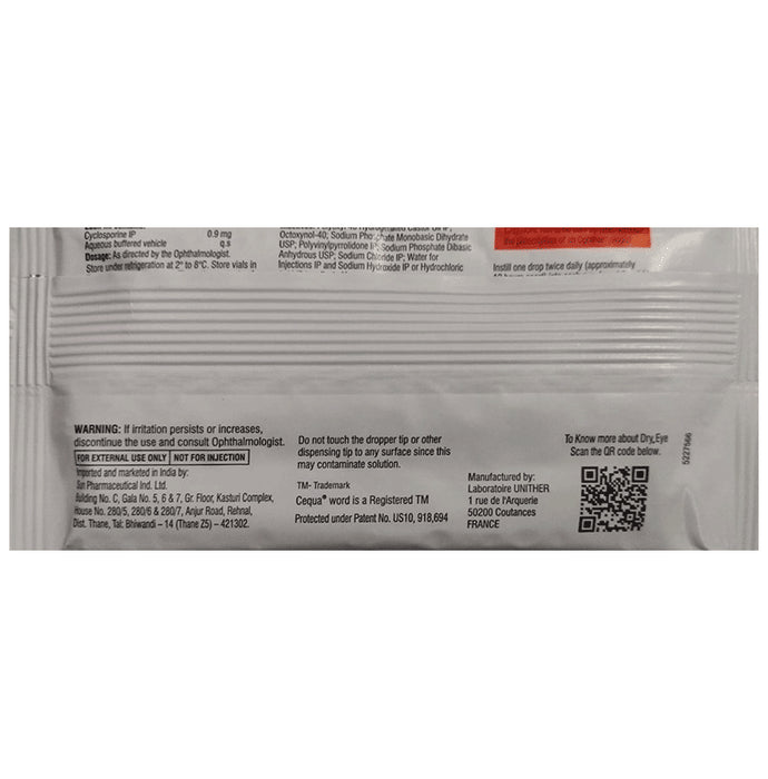 Cequa Ophthalmic Solution (0.25ml Each)