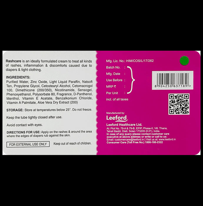 Rashcare Cream for Diaper Rashes