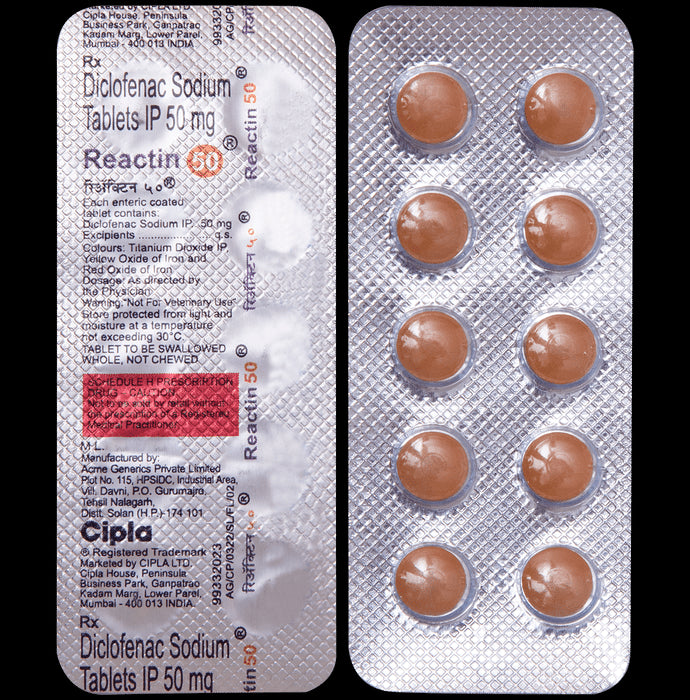 Reactin 50mg Tablet - Classic Derma