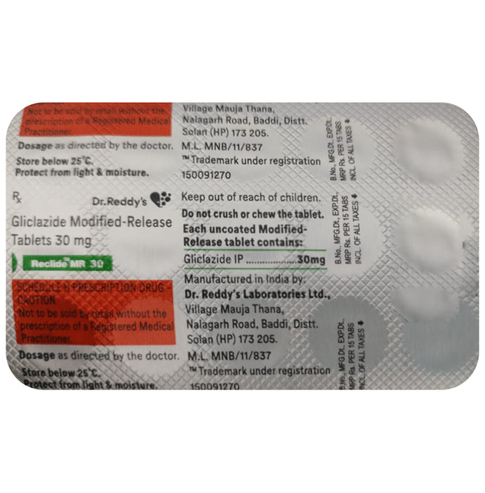 Reclide MR 30 Tablet