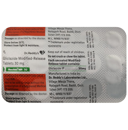 Reclide MR 30 Tablet