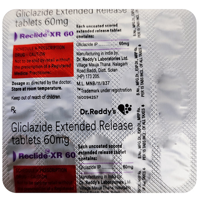 Reclide -XR 60 Tablet