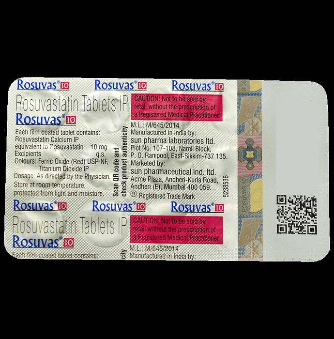 Rosuvas 10 Tablet