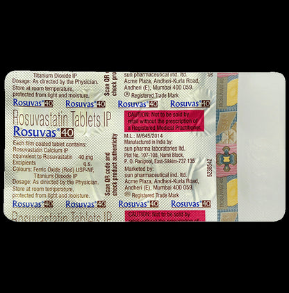 Rosuvas 40 Tablet