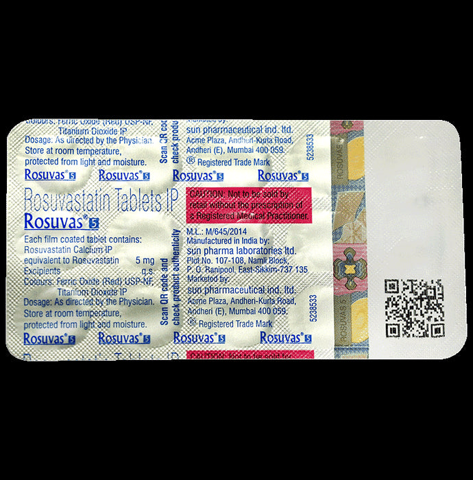 Rosuvas 5 Tablet