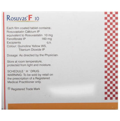 Rosuvas F 10 Tablet