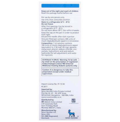 Ryzodeg 100IU/ml Flextouch