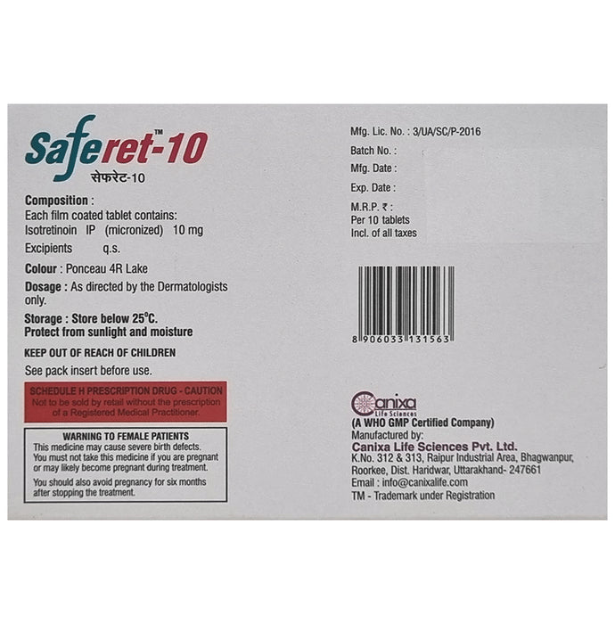 Saferet 10 Tablet