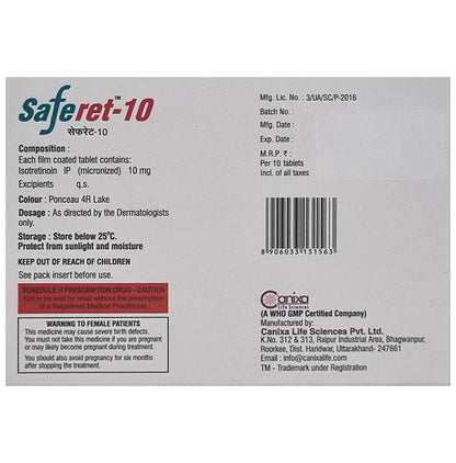 Saferet 10 Tablet