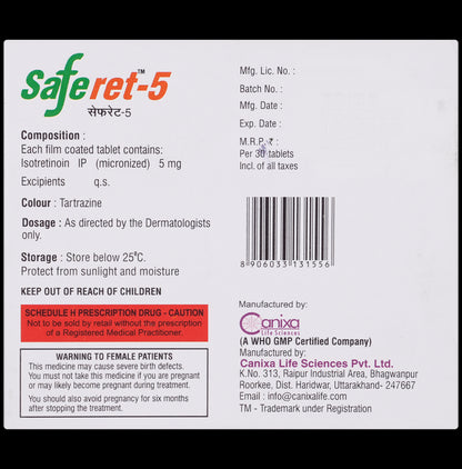 Saferet 5 Tablet