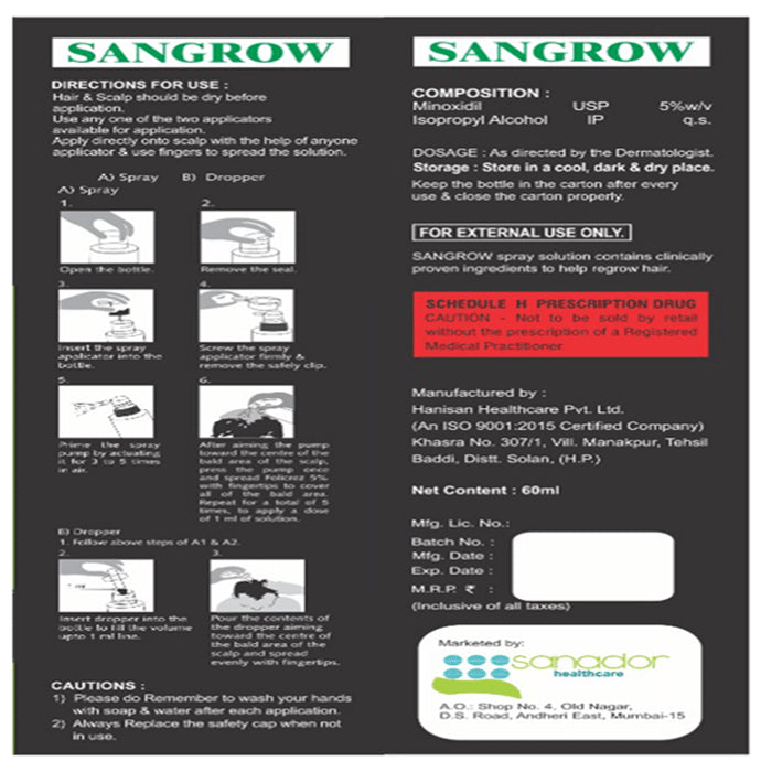 Sangrow Topical Solution