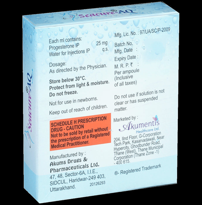 Seacure-AQ 25mg Injection