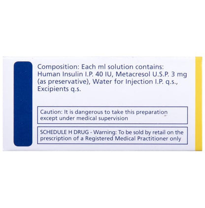 Human Actrapid 40IU/ml Solution for Injection