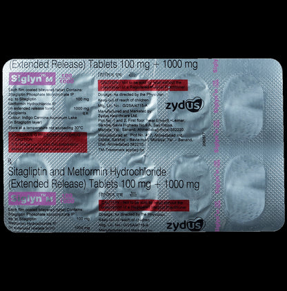 Siglyn M 100/1000 Tablet ER