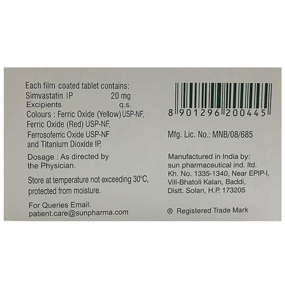 Simvotin 20 Tablet