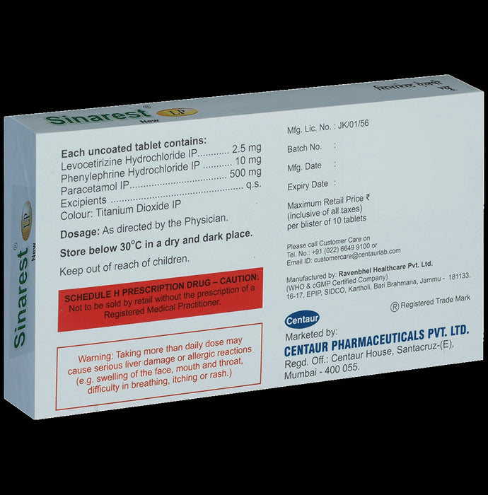 Sinarest LP New Tablet