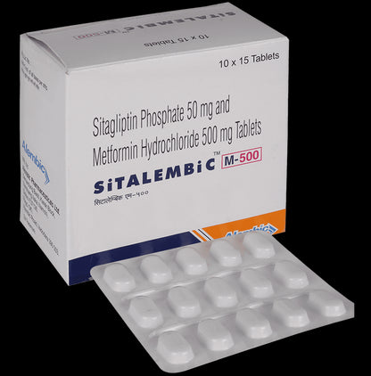 Sitalembic M 50mg/500mg Tablet - Classic Derma