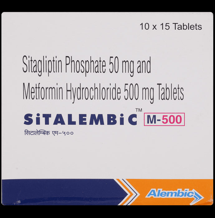 Sitalembic M 50mg/500mg Tablet