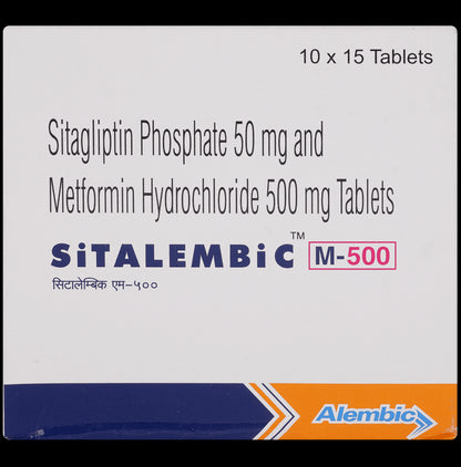 Sitalembic M 50mg/500mg Tablet