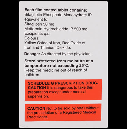 Sitalembic M 50mg/500mg Tablet