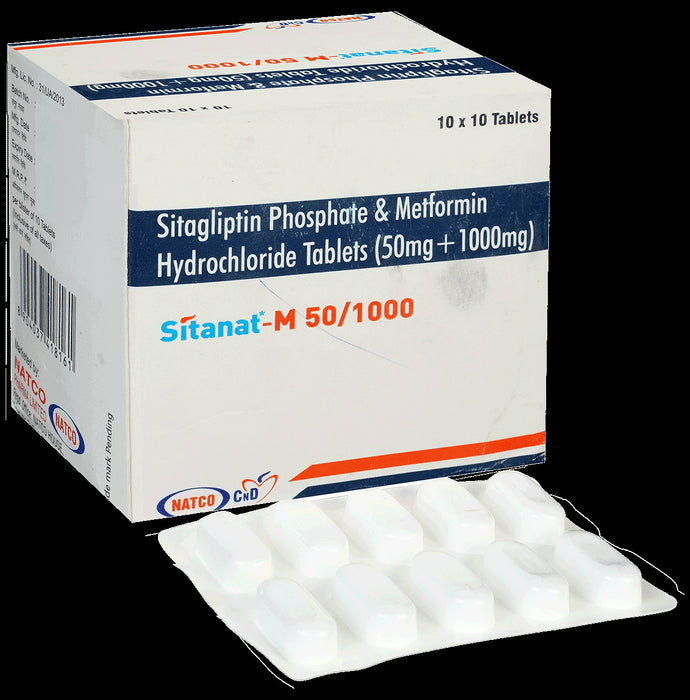 Sitanat M 50mg/1000mg Tablet - Classic Derma