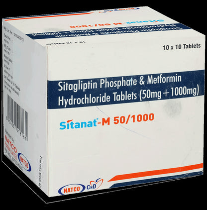 Sitanat M 50mg/1000mg Tablet