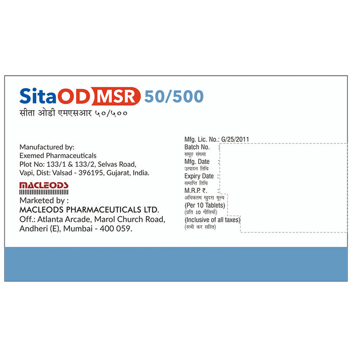 SitaOD MSR 50/500 Tablet