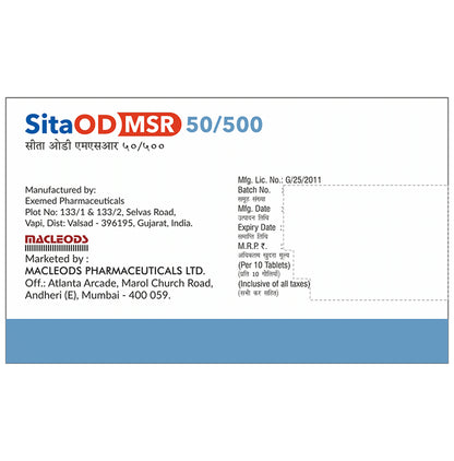 SitaOD MSR 50/500 Tablet