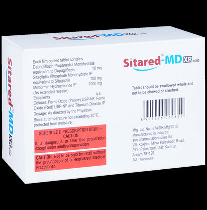 Sitared-MD XR 1000 Tablet