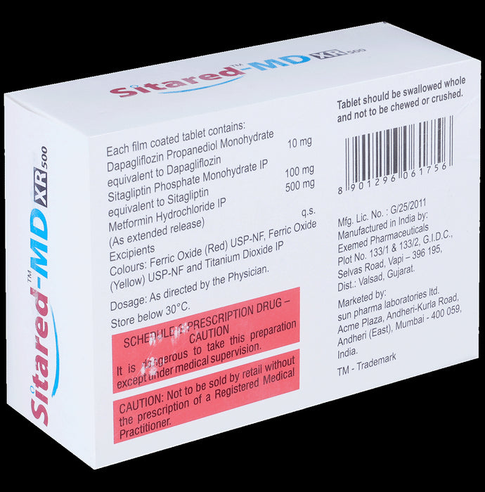 Sitared-MD XR 500 Tablet