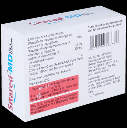 Sitared-MD XR 500 Tablet