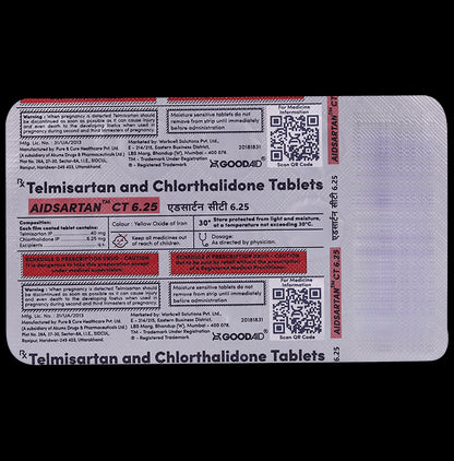 Aidsartan CT 6.25 Tablet