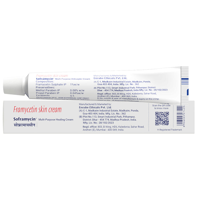 Soframycin Multi-Purpose Antiseptic Cream for Cuts, Wounds, Burns & Skin Infections