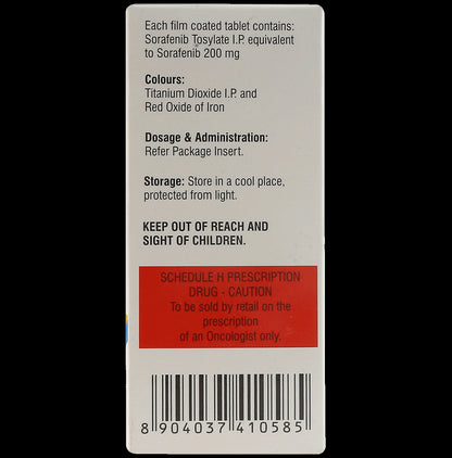 Sorafenat 200mg Tablet