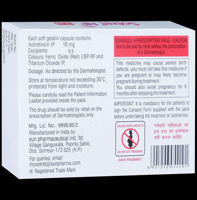 Sotret NF 16mg Capsule