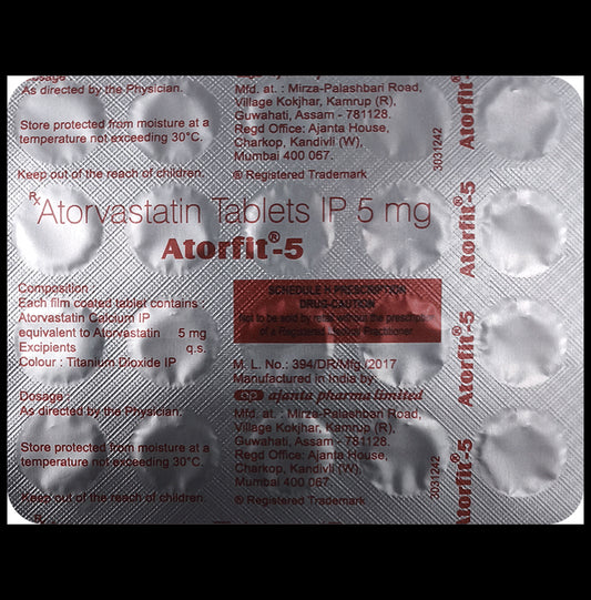 Atorfit 5mg Tablet - Classic Derma