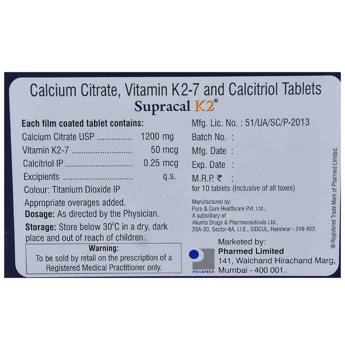 Supracal K2 Tablet