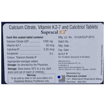Supracal K2 Tablet