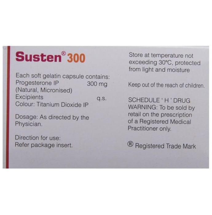 Susten 300 Soft Gelatin Capsule