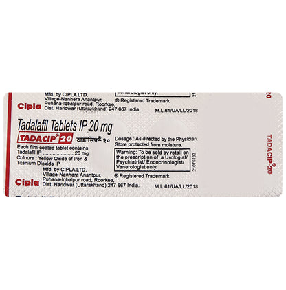Tadacip 20 Tablet