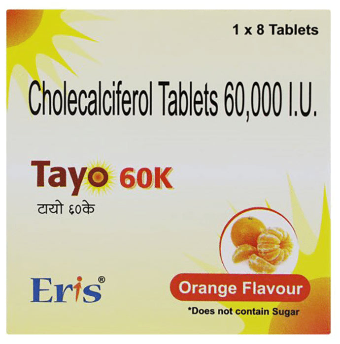 Tayo 60K Cholecalciferol Tablet | Flavour Orange