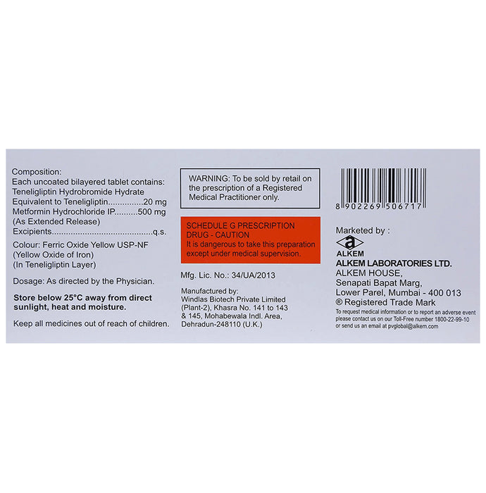 Teglipt M 500mg/20mg Tablet