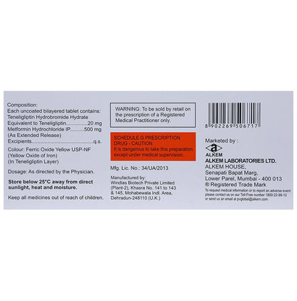 Teglipt M 500mg/20mg Tablet