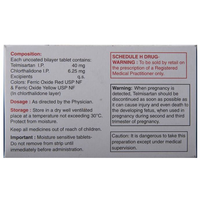 Telma-CT 40/6.25 Tablet