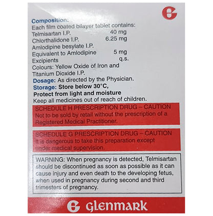 Telma ACT 40mg/5mg/6.25mg Tablet