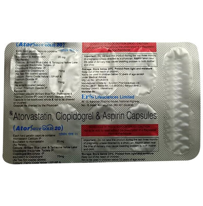 Atorsave Gold 20 Capsule - Classic Derma