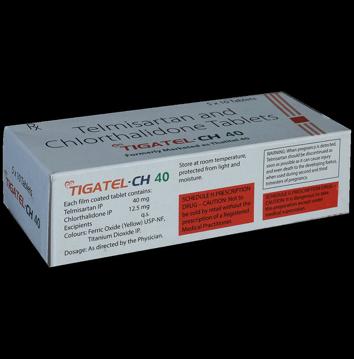 Tigatel-CH 40mg/12.5mg Tablet