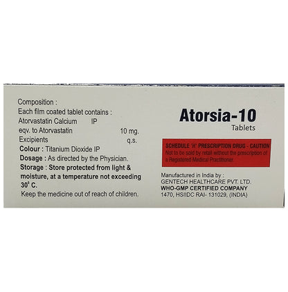 Atorsia 10 Tablet