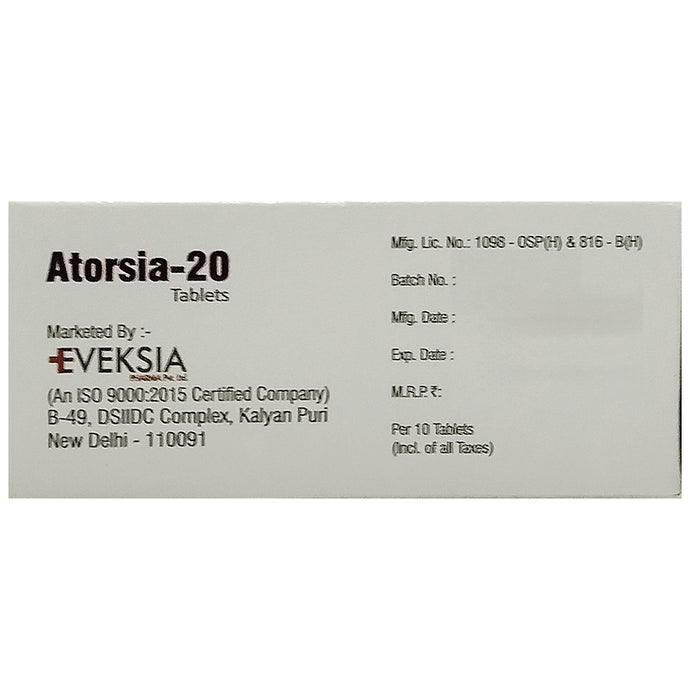 Atorsia 20 Tablet
